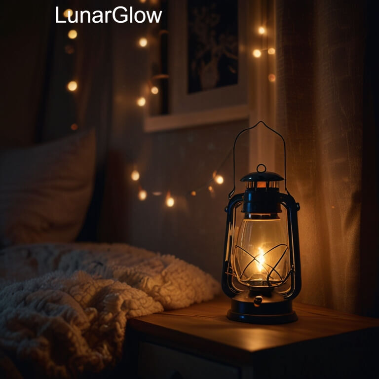 Cozy nightlight in a serene setting